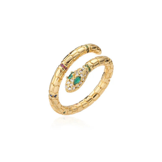 Vintage Gold Snake Ring