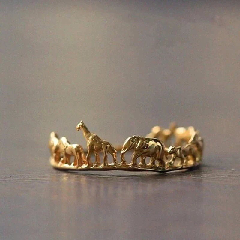 Creative Animal Ring in Gold