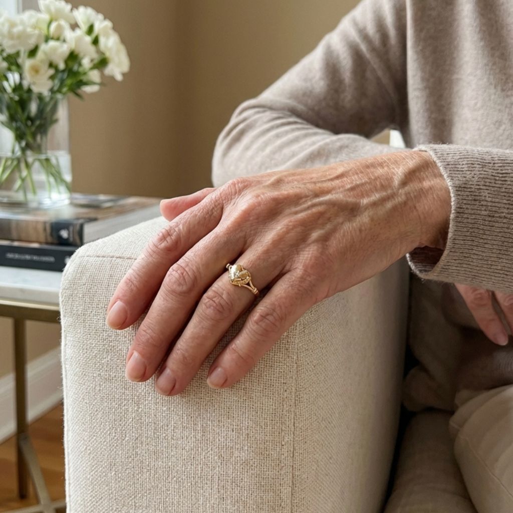 Vintage Gold Heart Ring