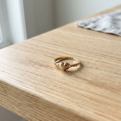 Vintage Gold Heart Ring