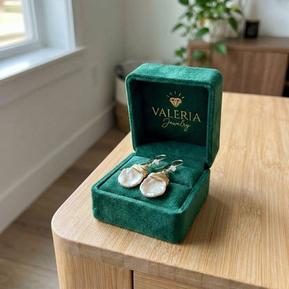 Vintage Barroque Pearl Drop Earrings