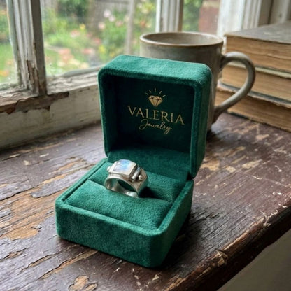 Vintage Moonstone Cubic Ring