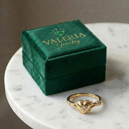 Vintage Gold Heart Ring