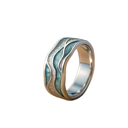 Vintage Beach Wave Series Ring